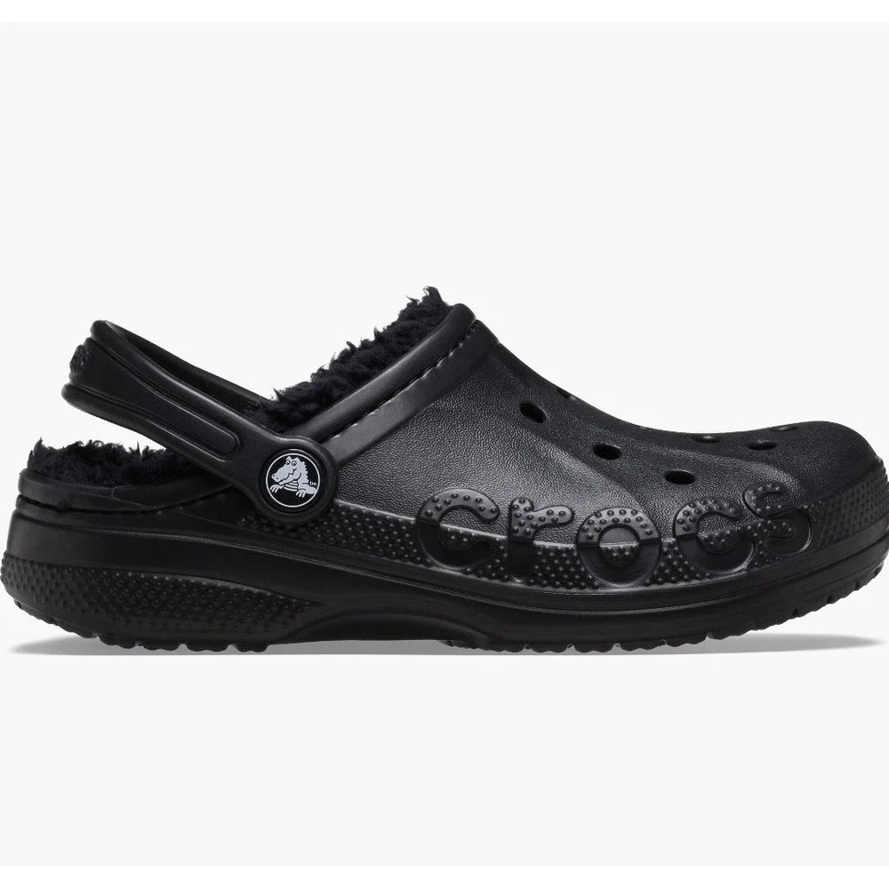 Crocs Unisex Baya Lined Clogs – Black – Women's 13 / Men's 11 NWT - Picture 5 of 6